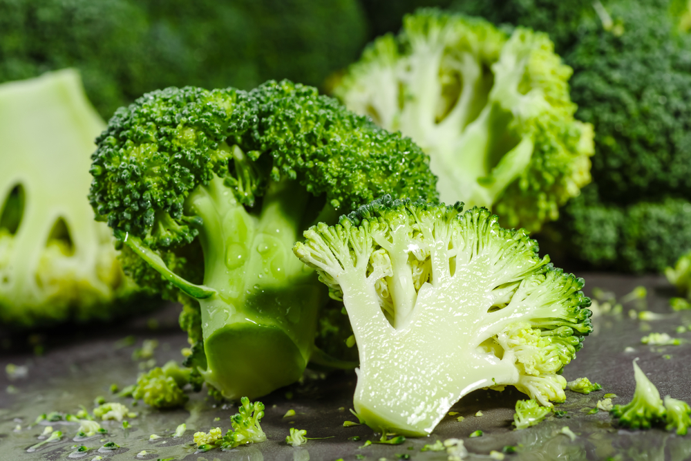 Fresh broccoli. 