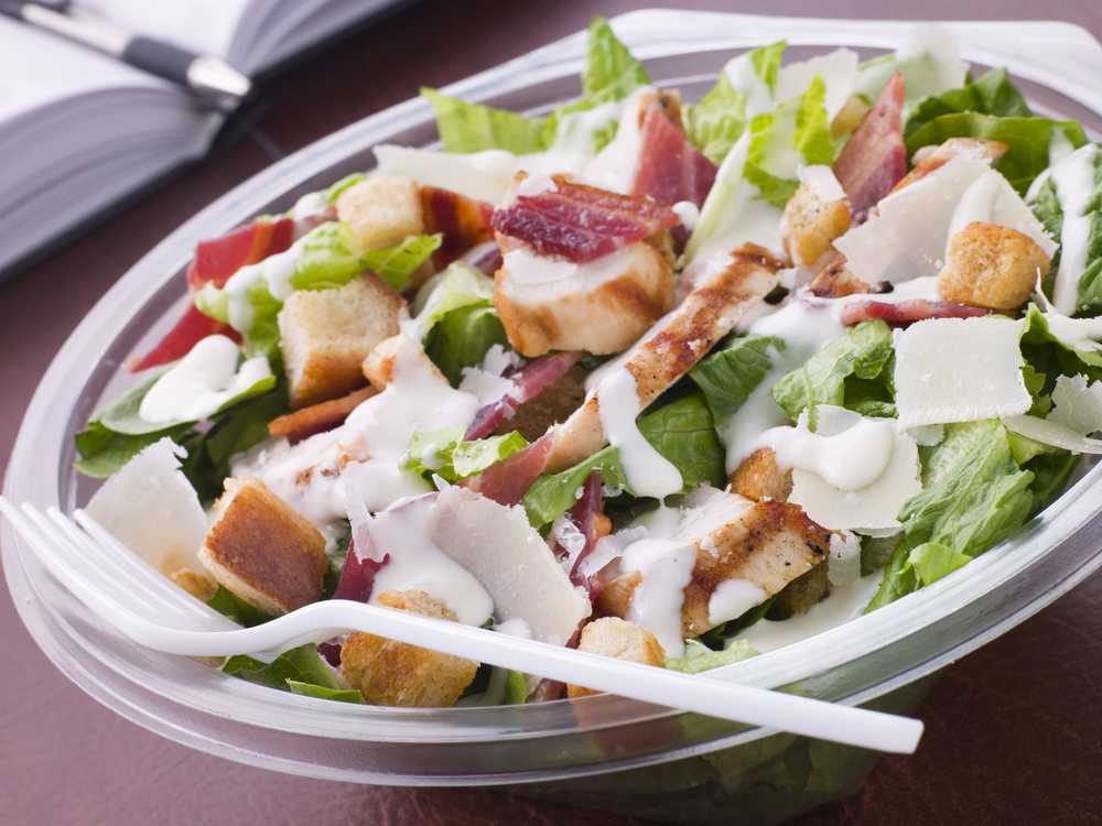 Fast food salad bowl.